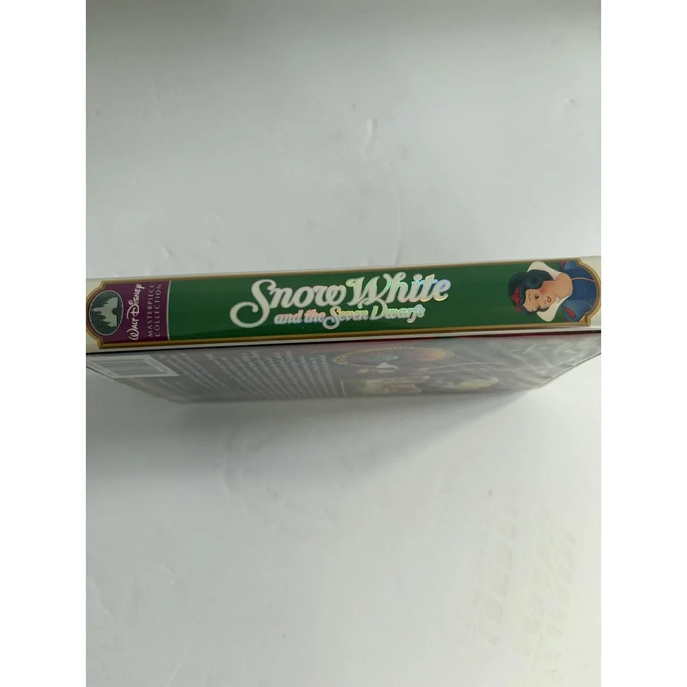 Vintage Disney VHS Snow White and the Seven Dwarfs Masterpiece Animated Movie Cl